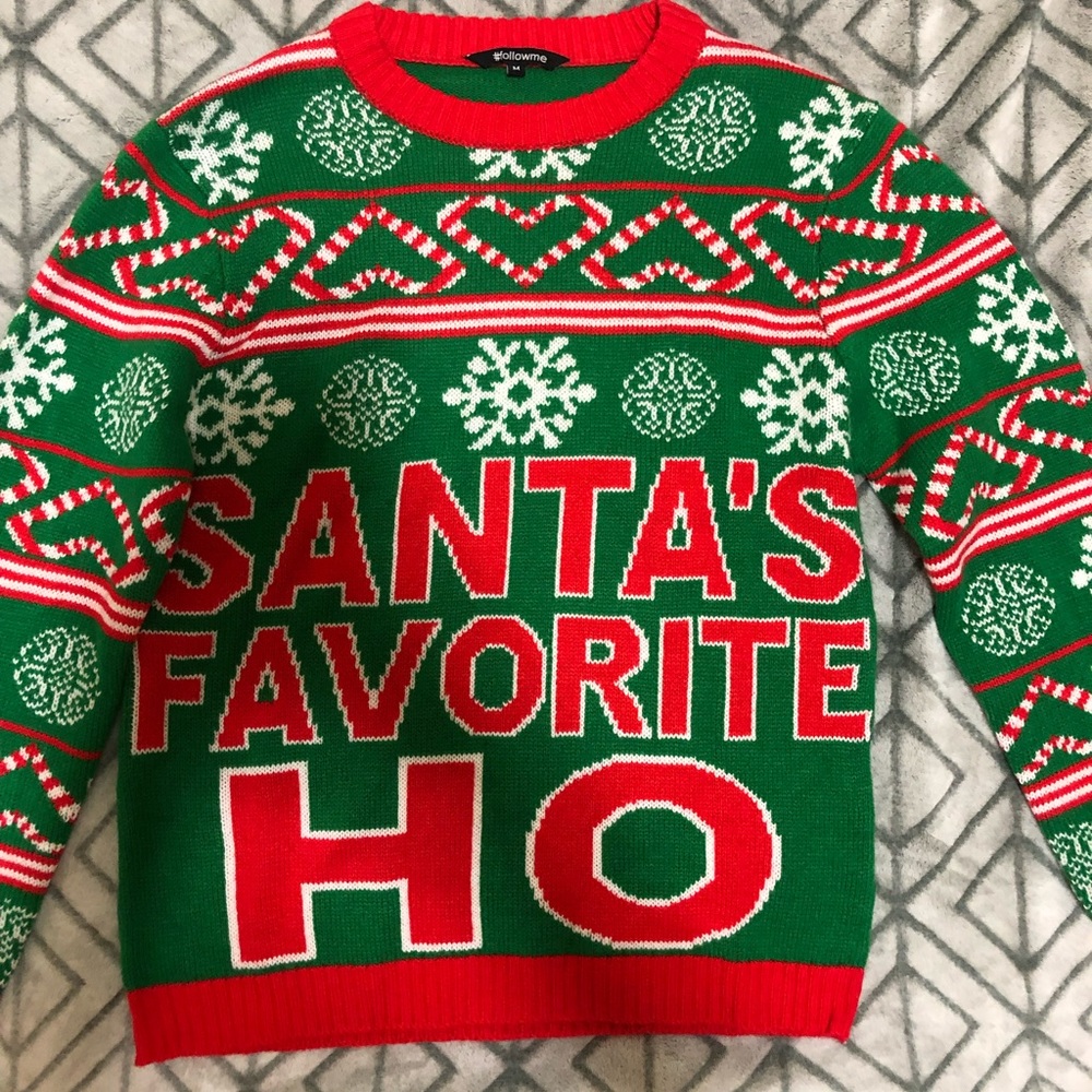 #Followme Boys/Girls Christmas Sweater Brand New Size M
